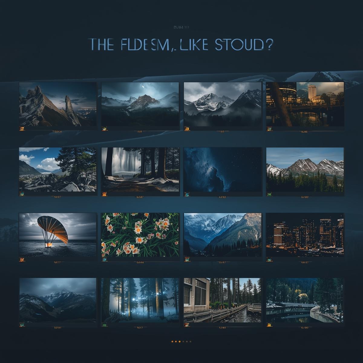 Family slideshow with warm color theme